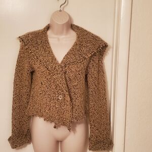 Women's Tan Textured Jacket